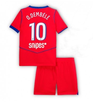 Paris Saint-Germain Ousmane Dembele #10 Replika Tredje Tröja Barn 2025-26 Kortärmad (+ Korta byxor)